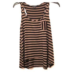 Green Envelope Racerback Striped Tank Size Small
